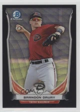 2014 Bowman Draft Top Prospects Chrome Black Wave Refractor Brandon Drury