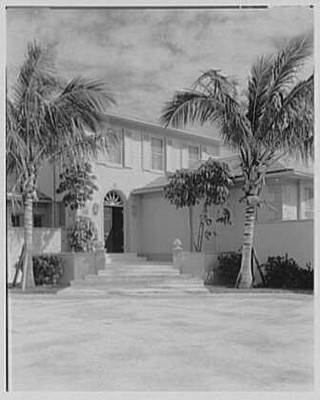 [E.P. Taylor residence, Lyford Cay, Nassau, Bahamas. Entrance detail]