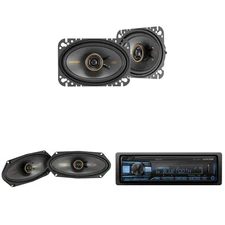 Alpine UTE-73BT Bluetooth Receiver & KSC 4x6", 4x10" Speakers
