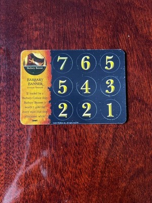 BARBARY BANNER Unique Treasure Barbary Coast Pirates Wizkids CSG Pocketmodel