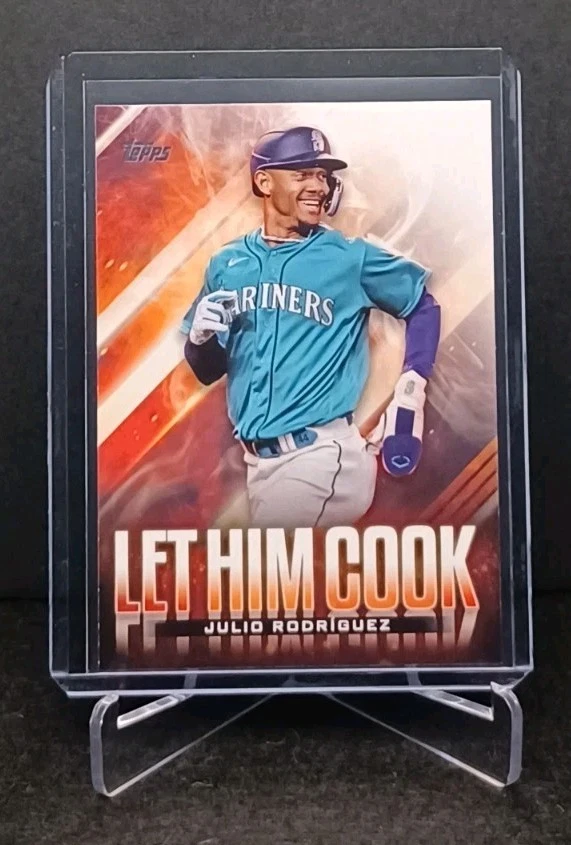 2024 Topps Update Series #LHC-11 Julio Rodriguez Let Him Cook Insert Lot - Image 4 of 4