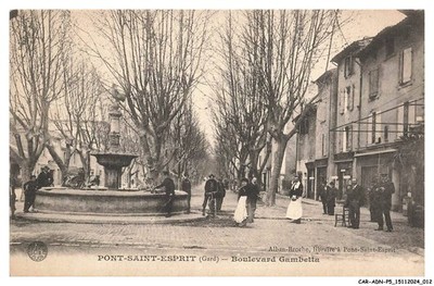 CAR-ADNP5-0249-30 - PONT-SAINT-ESPRIT - Boulevard gambetta