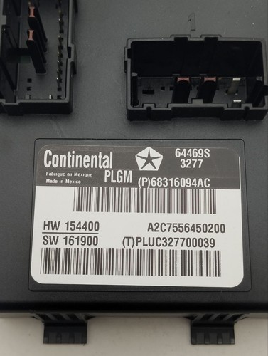 Control unit for hood, rear Chrysler Pacifica 2018 68316094AC - Picture 4 of 5