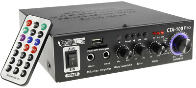 CT23388 HiFi-Verstärker ''CTA-100 Pro'' 100W 1x Line IN, USB/SD, FB, Bluetooth
