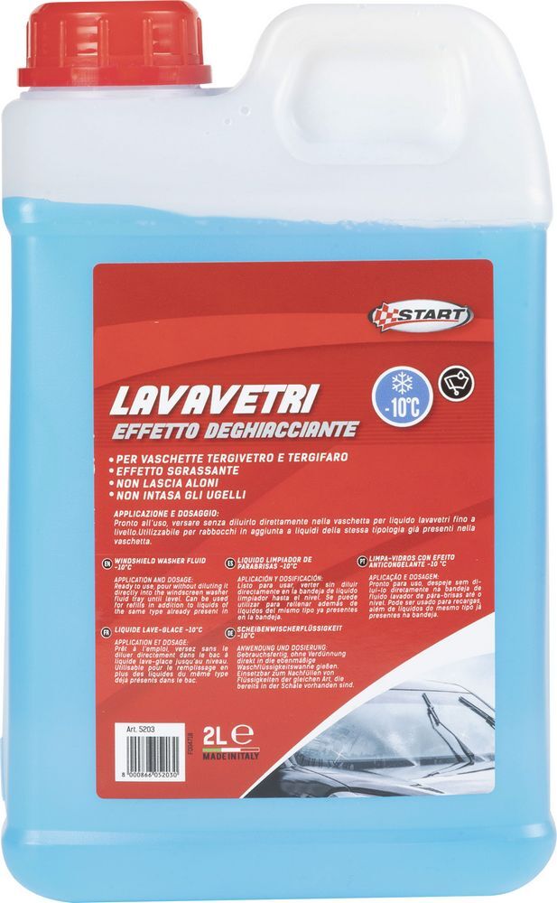 Liquido  tergivetro -10°C 2L per vaschette tergivetro e tergifaro