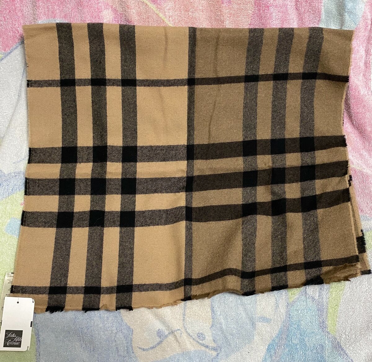 NWT BURBERRY SUPER EXPLODED CHECK SCARF CLASSIC CHECK EXTRA FINE WOOL!!!  HOT!!!