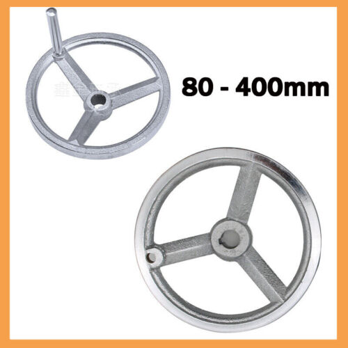 80-400mm Round Iron Hand Wheel Chrome Plated Handwheel for Milling Machine Lathe - Afbeelding 1 van 8