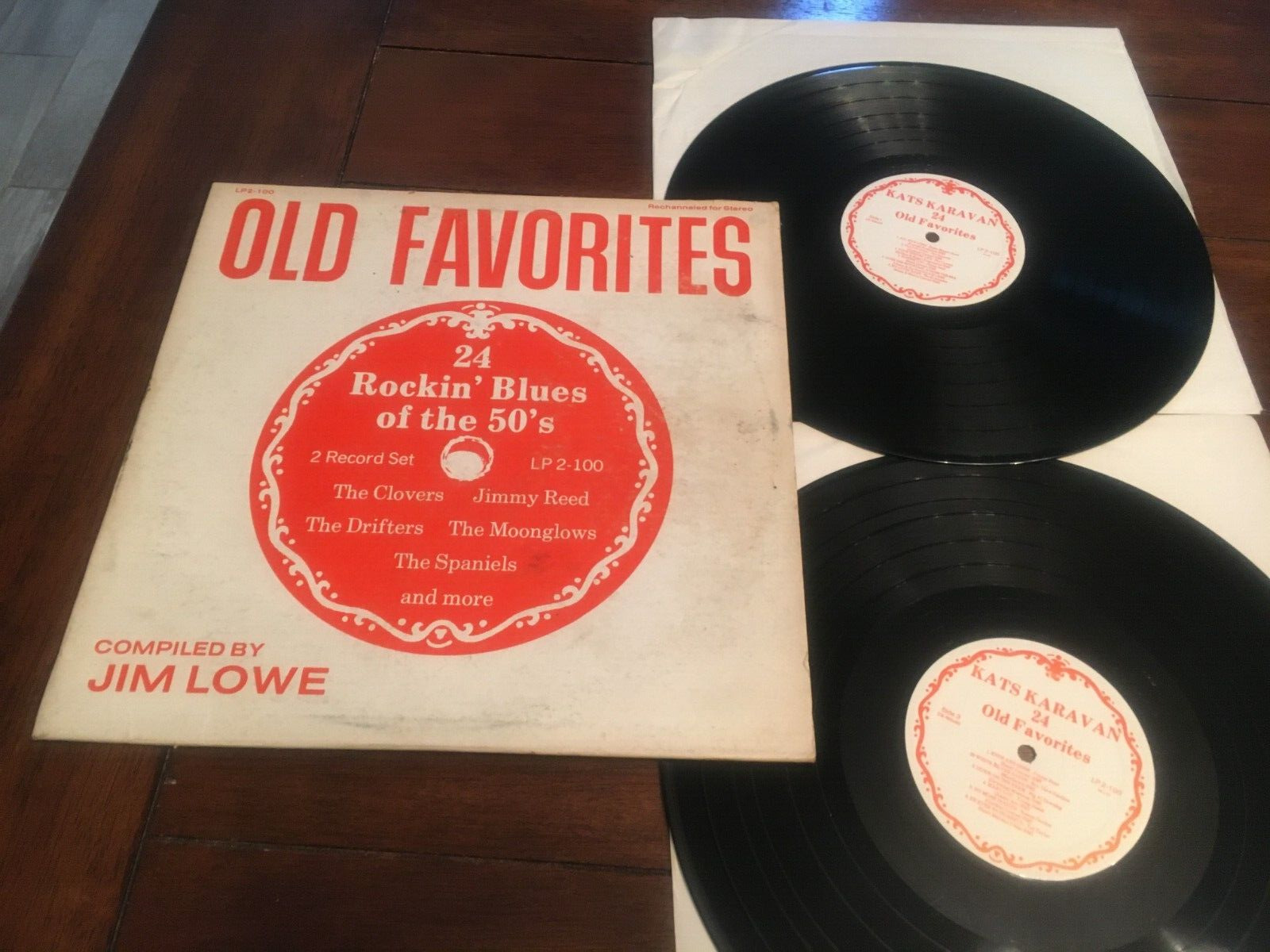 JIM LOWE OLD FAVORITES 24 ROCKIN' BLUES OF THE 50's~JLP PROD 2-LP SET~KERA-FM TX