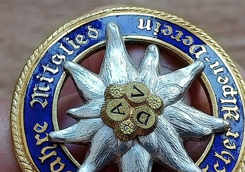 Old German beautifull enameled badge Rare - Picture 5 of 13