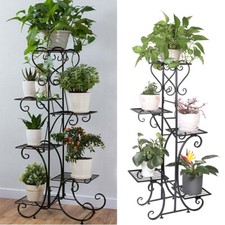 Extra Large Indoor Metal Plant Stand Shelf Anti Rust Iron Garden Flower Rack USA
