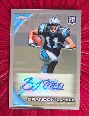 Brandon LaFell 2010 Topps Chrome Rookie Auto Carolina Panthers
