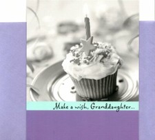 Purple Happy Birthday Granddaughter Cupcake Cupcakes Hallmark Card