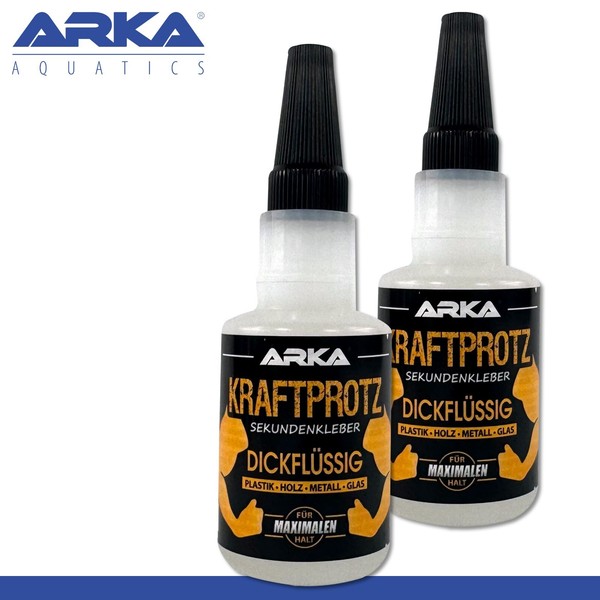 ARKA 2x50g Kraftprotz Pegamento Líquido Universal Plástico Madera Textil