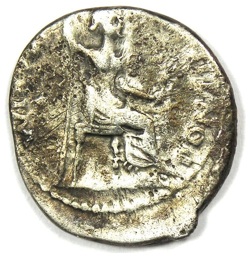 Tiberius AR Denarius Silver Tribute Penny Roman Coin 14-37 AD - Fine Condition - Picture 2 of 3