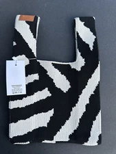 Buffollow Everyday tote Bag Knitted Wrist bag light weight Travel Pouch SZ Small