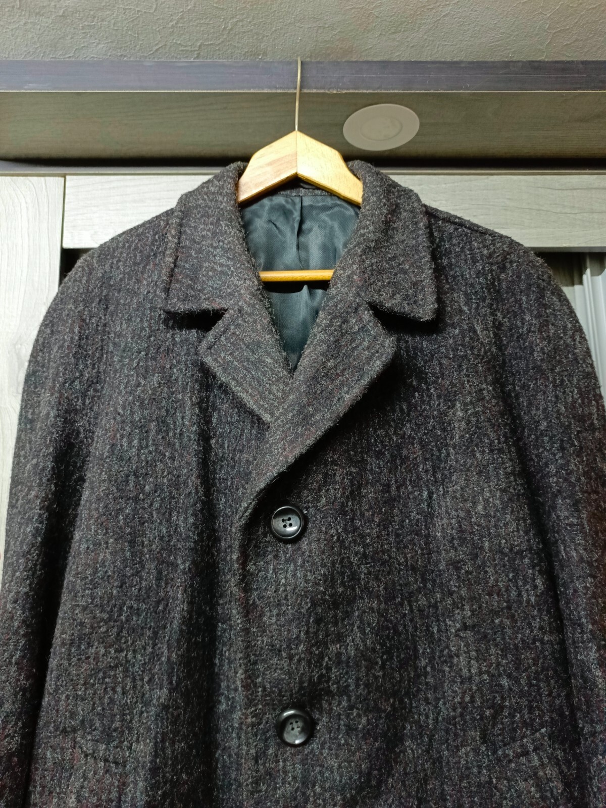 FILA Tuta soprabito anni 50 vintage su misura tutto pettinato tweed cintura 48R