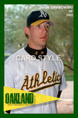 Jason Grabowski - 2003 Oakland Athletics - choose a size - full