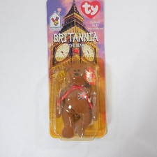 Britannia The Bear-1997 McDonald's Ty Beanie Baby with Rare Errors 1993 OakBrook