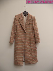 something navy plaid coat