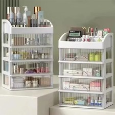 Multi-layer Storage Box Desktop Drawer Cabinet Cosmetics Jewelry Organizers