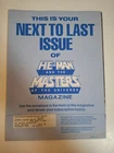Rare Vintage 1986 Masters of the Universe Magazine Summer 1986