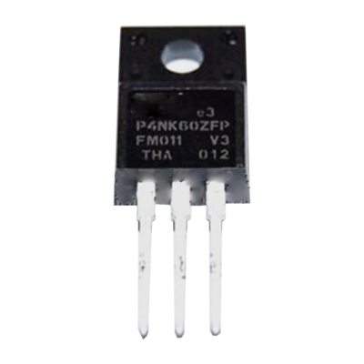 POPESQ Transistor MOSFET N-Channel STP4NK60Z P4NK60Z – 600V 4A 70W, ESD Protected, Contenitore TO220-3