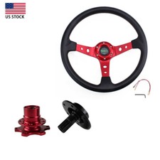 Us 6hole 13.5 Drifting Racing Steering Wheel Quick Release Adapter Aluminum