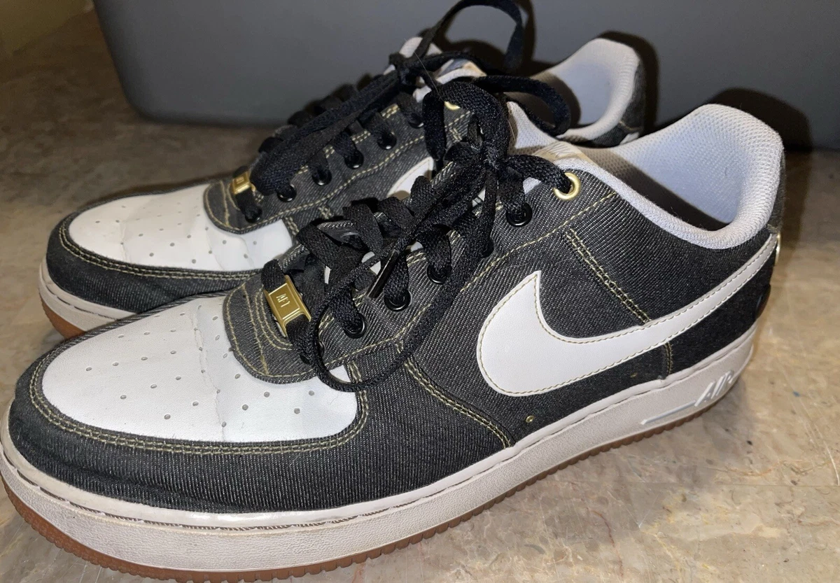 Nike Air Force 1 '07 Low Black Denim for Sale | Authenticity