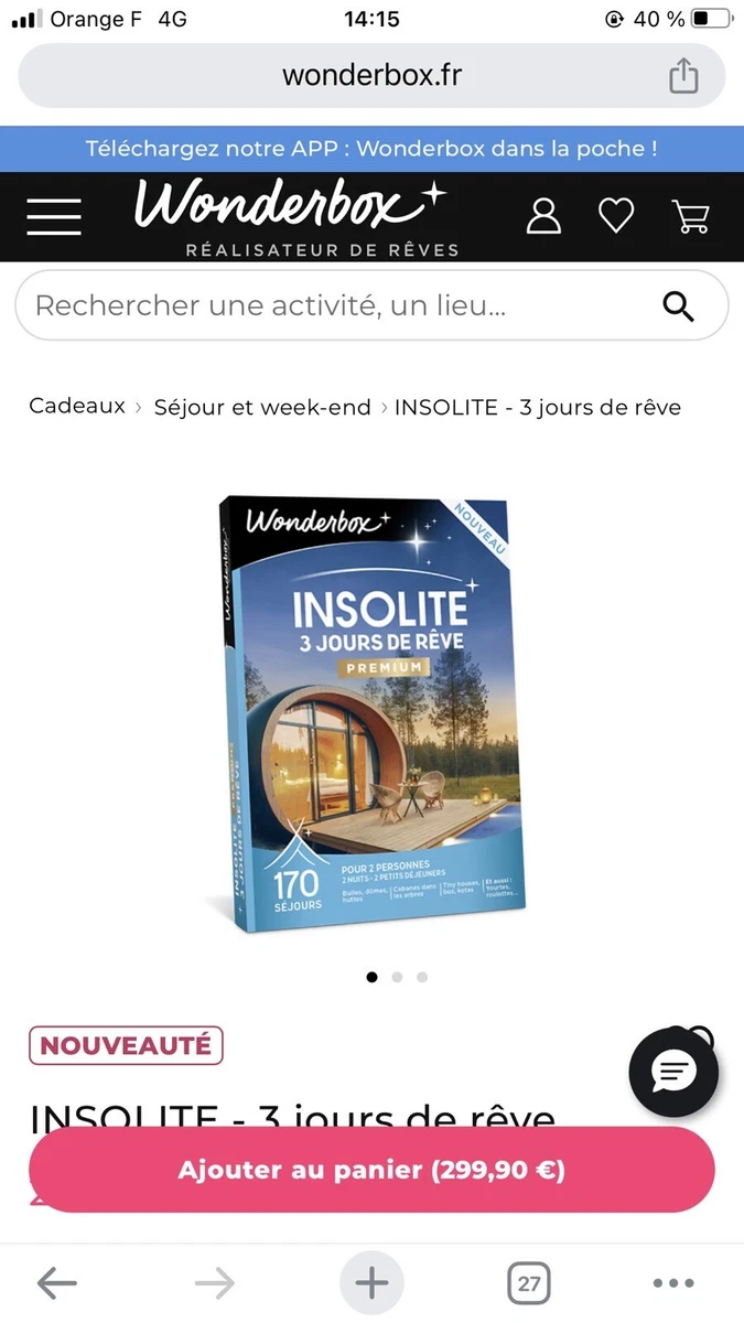 Coffret cadeau - Sensations bien-être - Coffrets cadeaux bien être