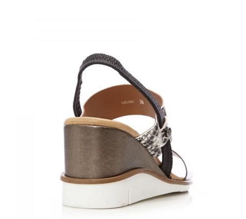 Moda In Pelle Nevari Pewter - Snake Leather UK 6 UVP 80€ - Bild 3 von 13