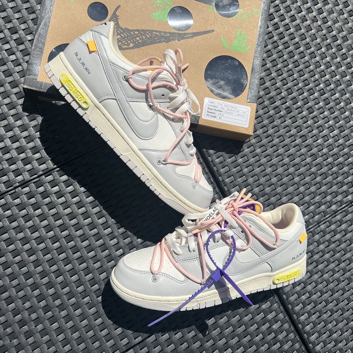 Nike Dunk Low Off White Lot 24 UK Size 8.5 | eBay Nike Dunk Low Off White Lot 24 UK Size 8.5 | eBay