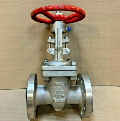 NEW WARREN GATE VALVE SIZE 2 CLASS CF8M CLASS 300 DISC 316 STEM 316