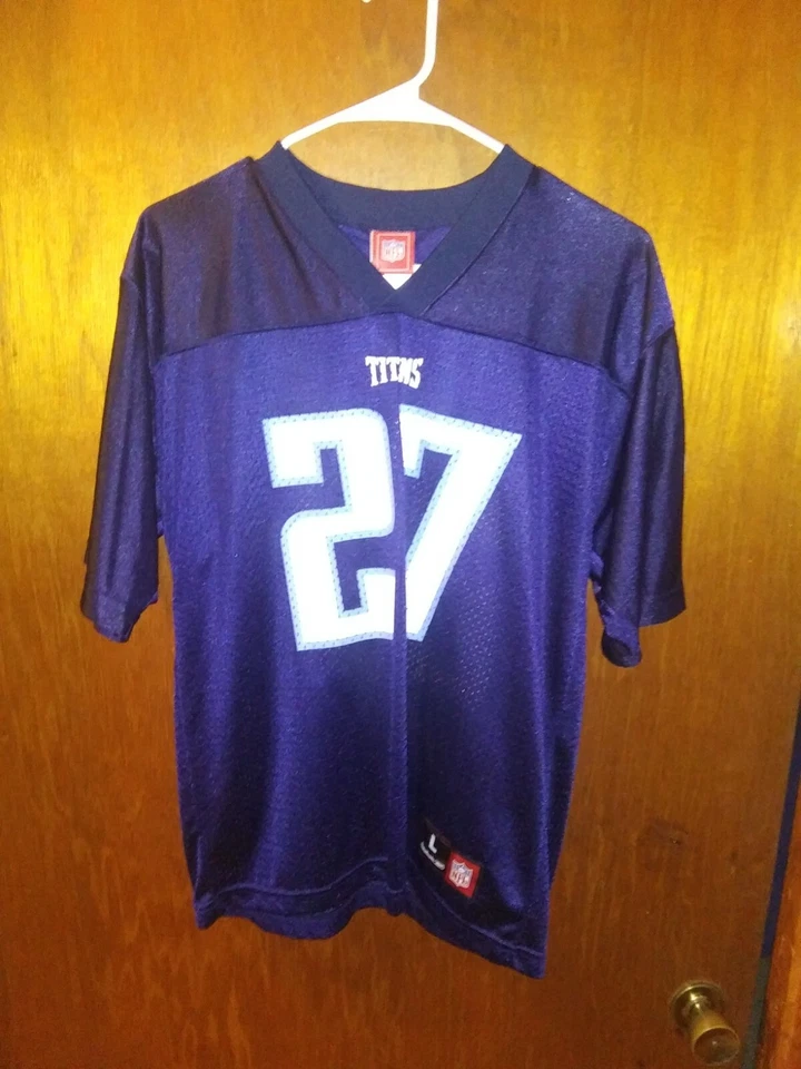 Vintage Tennessee Titans Eddie George #27 NFL Jersey Reebok Youth L (14-16) - Image 2 of 4