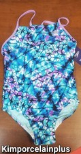 Speedo Youth Girl PURPLE Swimsuit One Piece KIDS UPF 50 Medium 10
