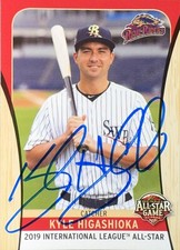 2019 International Top Prospects #19 Kyle Higashioka Rookie Yankees AUTO SIGNED
