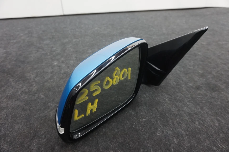 Conjunto de espejo retrovisor puerta conductor izquierdo azul OEM 51167268633 BMW M2 F87 2016-21 Foto 2 de 4