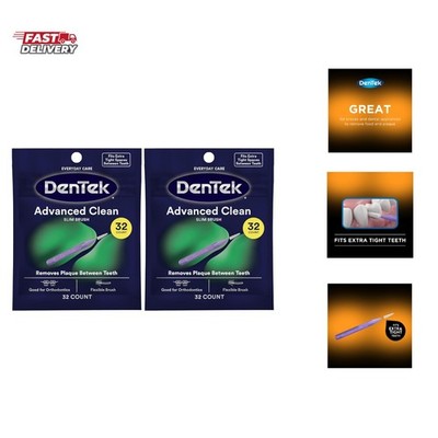 Slim Brush Advanced Clean,Interdental Brushes for Cleaning Between Tight Teet...