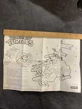 Teenage Mutant Ninja Turtles Footski Vehicle Instructions Blueprints TMNT Mirage