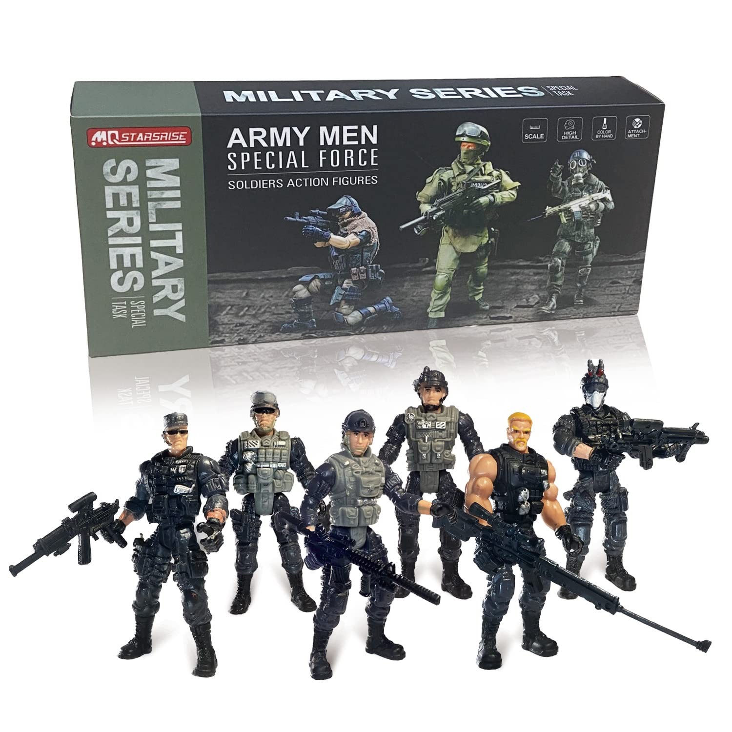 S Military Playset With Weapon For Boys 4-7 Toddler Age 3+