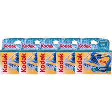 5x Kodak Water and Sport One-Time Use Disposable Camera Waterproof 27 Exposures