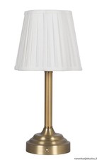13" White Cordless Table Lamp Rechargeable Portable Bedside Dimmable