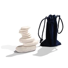 Master Massage Cold Stone Set 9 Pcs White Marble Massage Therapy Tools