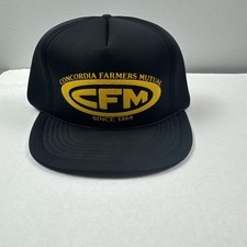 Vintage Farmers Mutual Concordia Missouri Snapback Trucker Hat Cap Never Worn