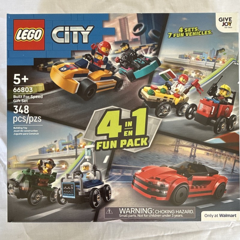 LEGO City Built For Speed Gift Set 66803, 348 pcs, 5+, 4-in-1 Pack