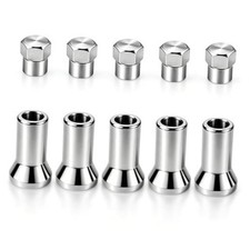 5 Sets TR414AC Chrome Valve Stem Caps Kit,Chrome Tire Valve Caps for Car Tire