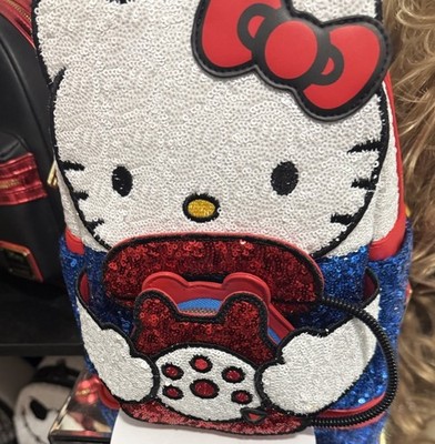 Hello Kitty Sanrio Sequin Glitter Mini Backpack - Animation Theme