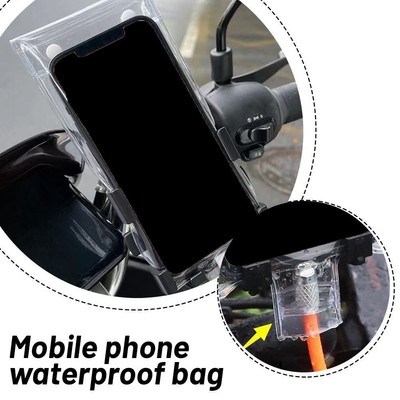2Pcs General Waterproof Phone Pocket - Touch Screen and Charging Port Covered