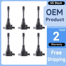 6 Ignition Coil Set UF617 For Infiniti G37 M37 Q50 Q60 Q70 Nissan 370Z 3.7L V6
