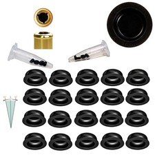 Dental fits Zest Locator Processing Retention Replacement Inserts Cap Black-20P