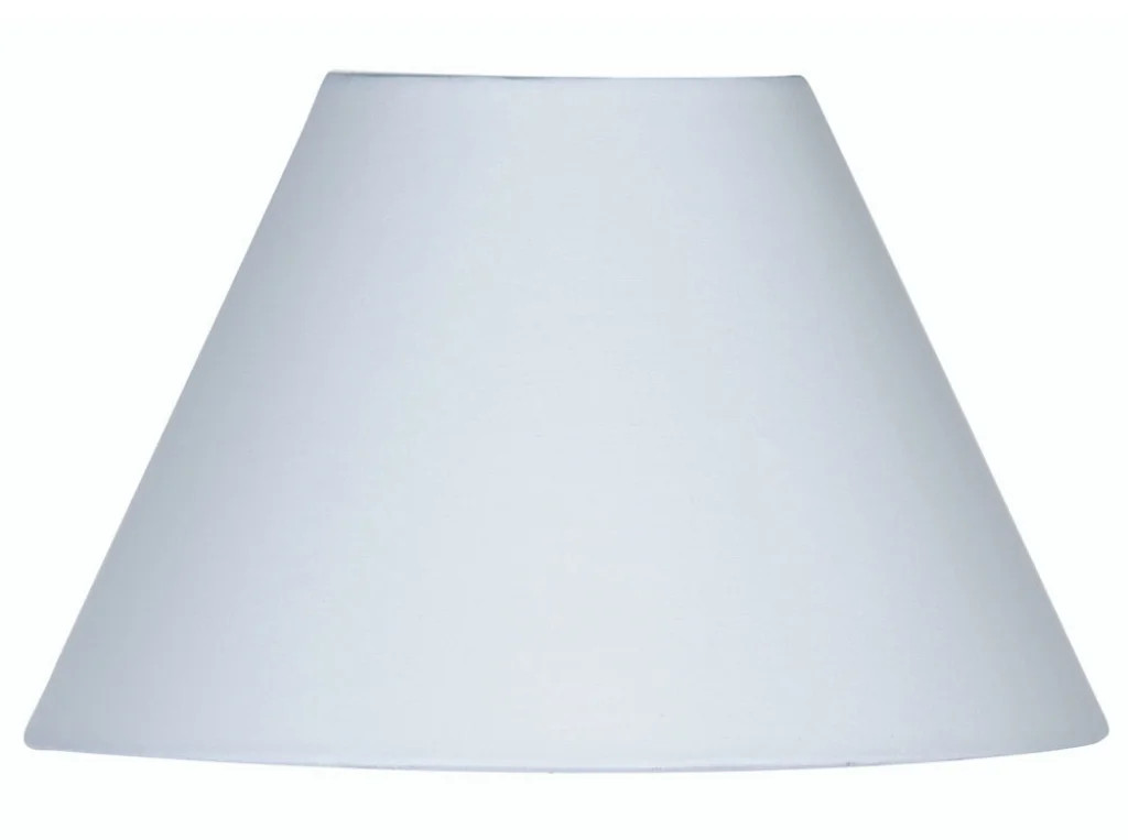 Lampshade White 10"" Coolie Premium Cotton 250mm Oaks Lighting S501/10